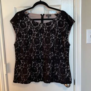 NWT The Limited Lace Peplum Blouse